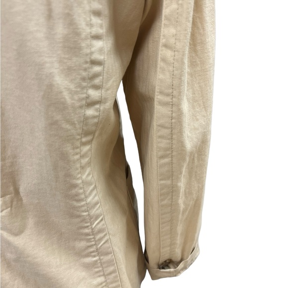 Ralph Lauren Lauren Cotten linen blend spring summer jacket blazer size 14 - Picture 5 of 5